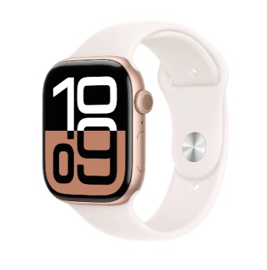 Apple Watch S10 Cellular 46mm Rose Gold Sport Band M/L